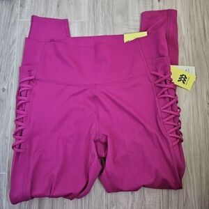 ALL IN MOTION  NWT Sculpt Corded High-Rise Leggings Berry Purple Size XXL